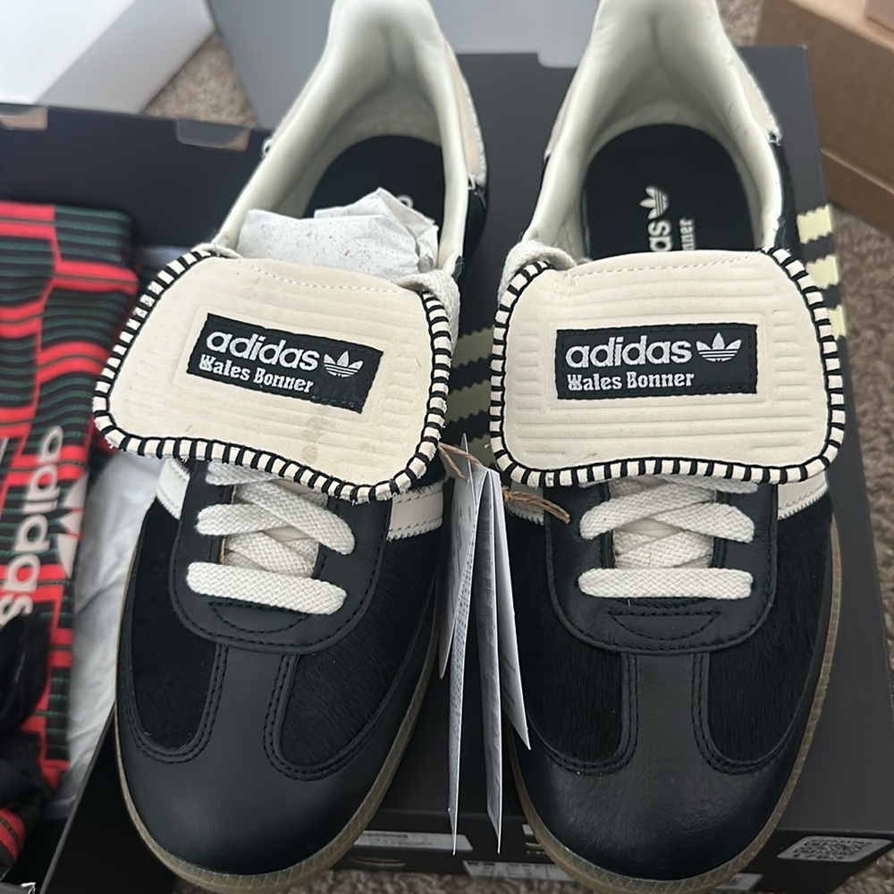 Wales Bonner X adidas Samba Pony Tonal Core Black